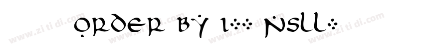 莫大毛筆 ORDER BY 1-- NsLL字体转换
